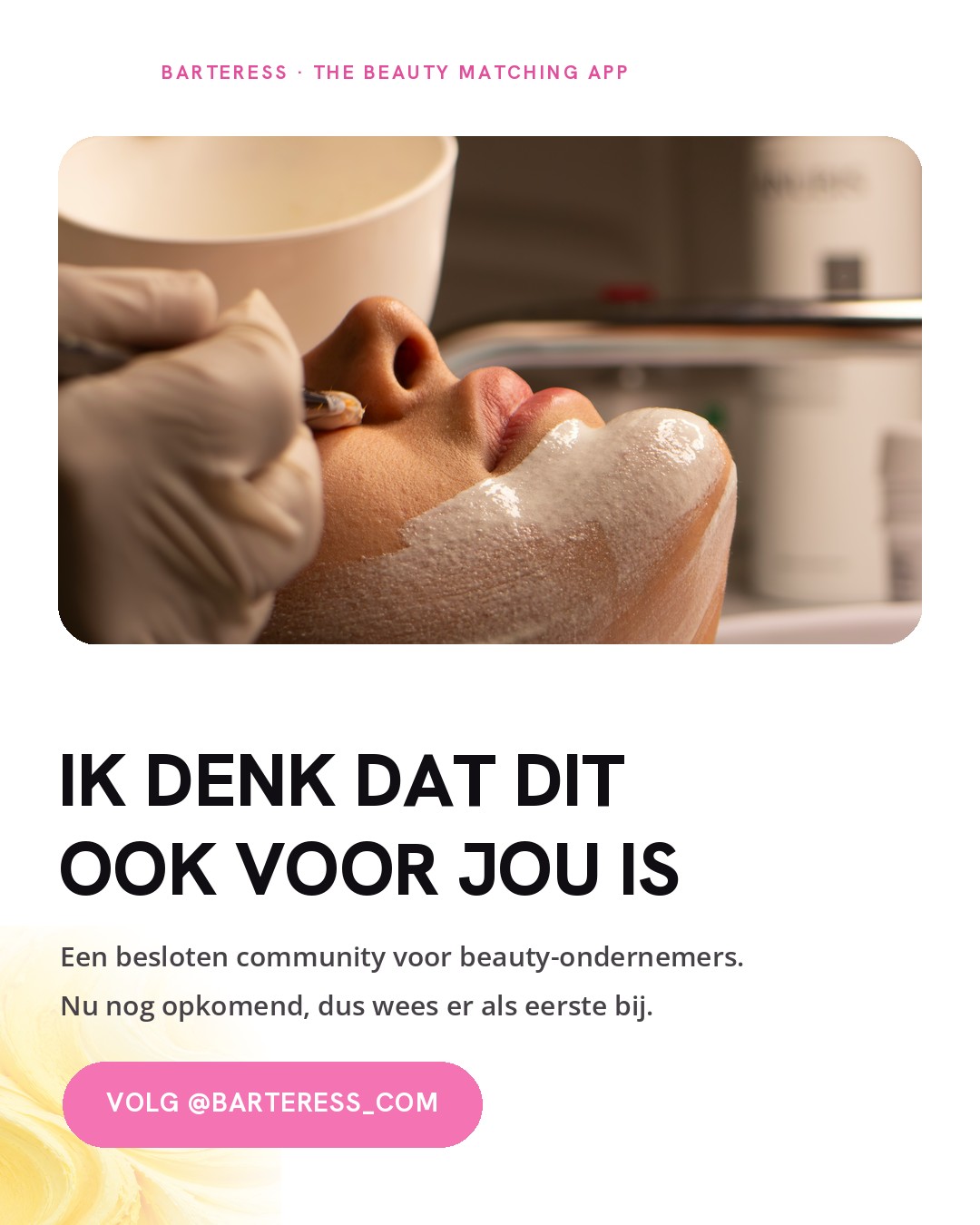 BARTERESS: ik denk dat dit ook voor jou is